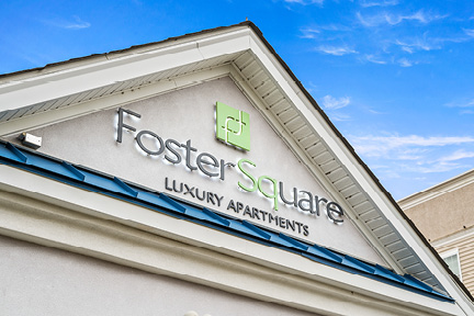 Fosters Square backlit sign
